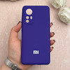 قاب گوشی Xiaomi 12 / Xiaomi 12X شیائومی سیلیکونی اورجینال پاک کنی درجه یک زیربسته بنفش تیره کد 109755