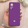 قاب گوشی Xiaomi 12 / Xiaomi 12X شیائومی سیلیکونی اورجینال پاک کنی درجه یک زیربسته بنفش کد 109756