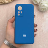 قاب گوشی Xiaomi 12 / Xiaomi 12X شیائومی سیلیکونی اورجینال پاک کنی درجه یک زیربسته آبی کد 109759