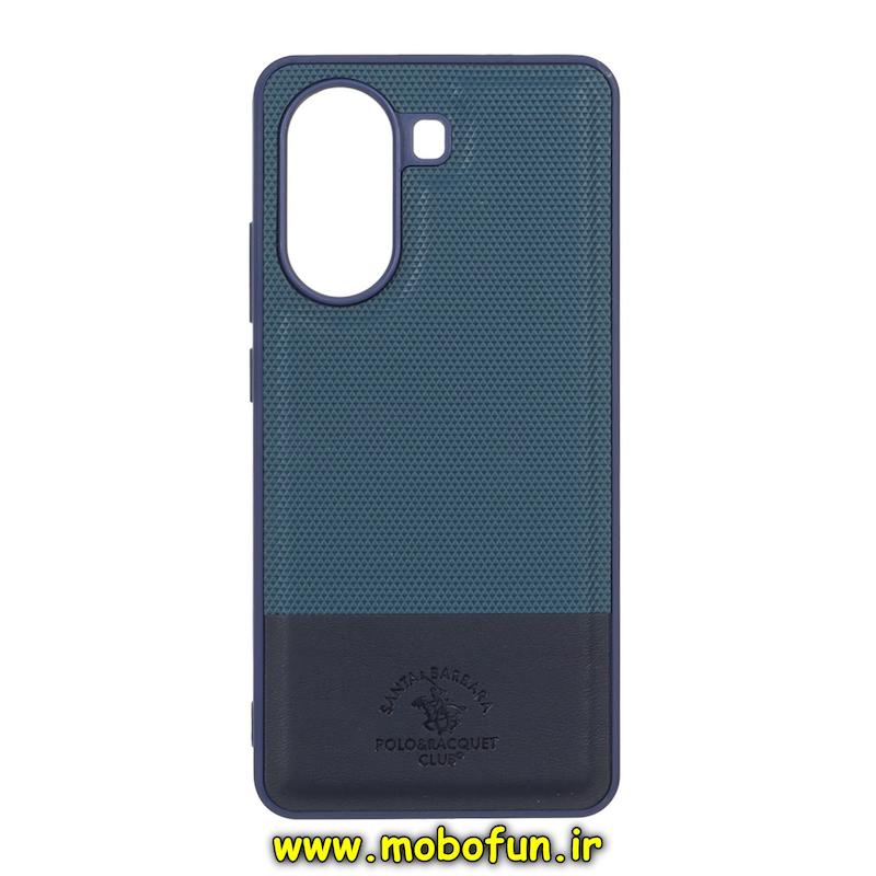 قاب گوشی Poco X7 Pro شیائومی چرمی سوزنی کلاسیک POLO پولو سخت HARD سرمه ای کد 94938