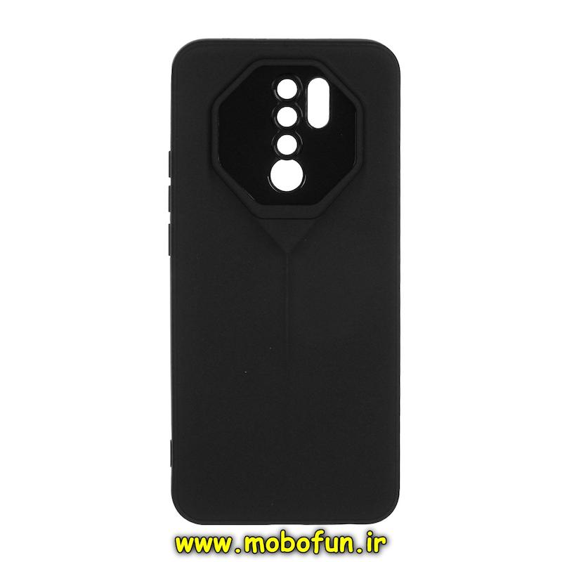 قاب گوشی Redmi 9 / Poco M2 شیائومی سری Porsche Design سیلیکونی ژله ای محافظ لنز دار مشکی کد 94957