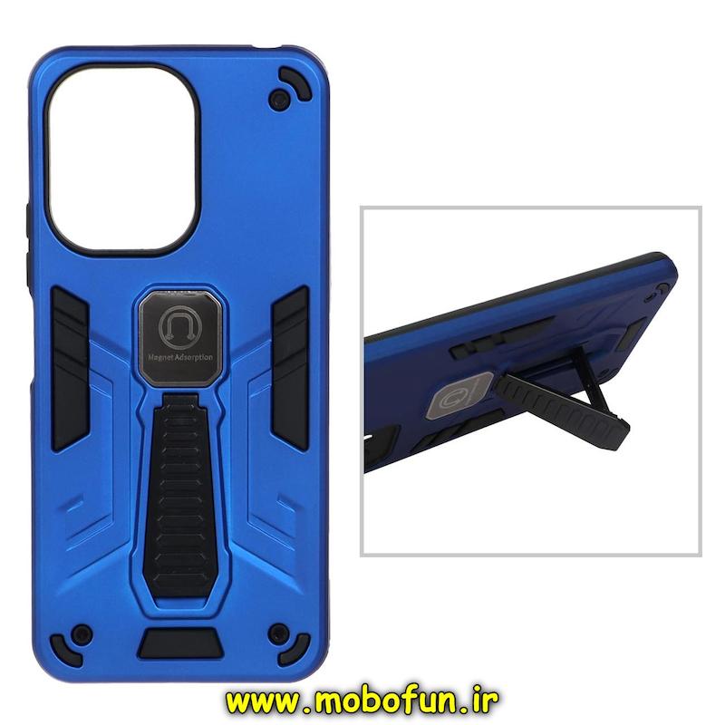 قاب گوشی Redmi 13C / Poco C65 شیائومی طرح ضد ضربه بتمن Magnet Adsorption هولدر دار آبی کد 95010