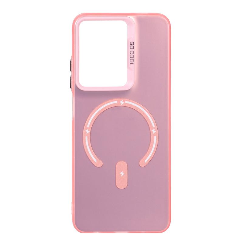 قاب گوشی Redmi A5 / Poco C71 شیائومی So CooL اورجینال طرح مگ سیف صورتی کد 109795