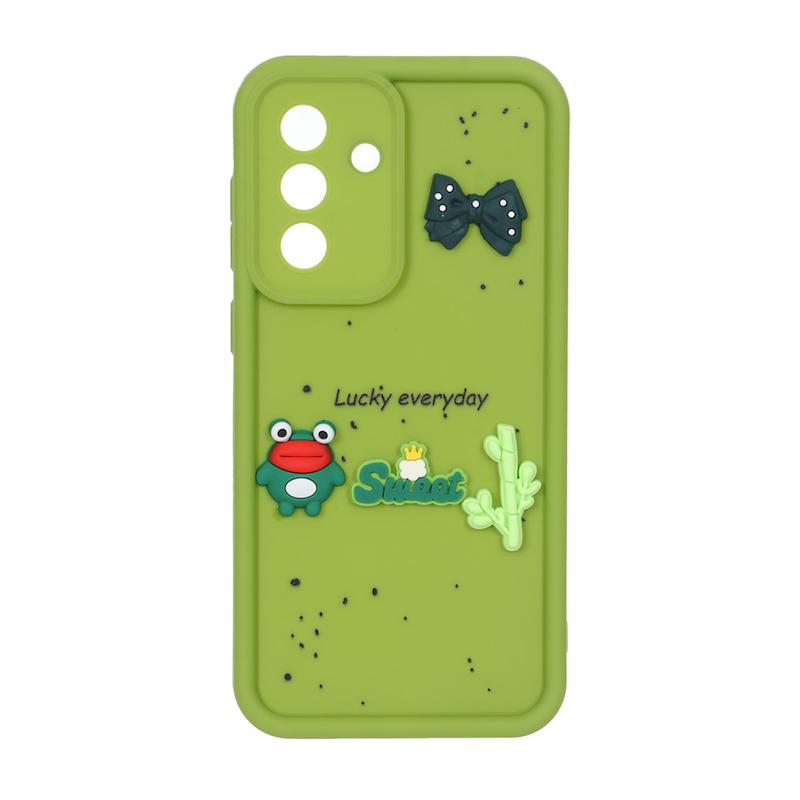 قاب گوشی Galaxy A36 / A56 سامسونگ Solid سولید عروسکی سیلیکونی برجسته سبز کد 109818