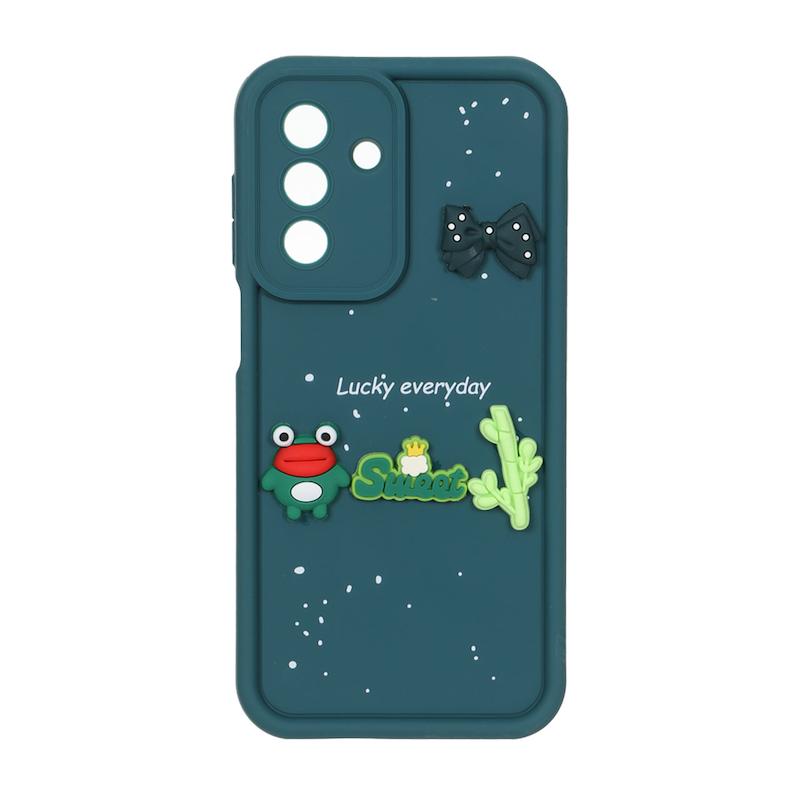 قاب گوشی Galaxy A26 سامسونگ Solid سولید عروسکی سیلیکونی برجسته سبز تیره کد 109820