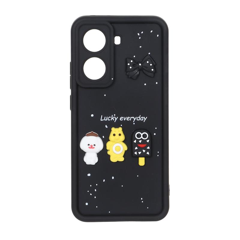 قاب گوشی Poco X7 Pro شیائومی Solid سولید عروسکی سیلیکونی برجسته مشکی کد 109840