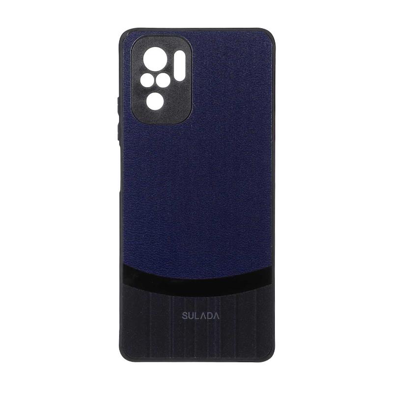 قاب گوشی Redmi Note 10S / Redmi Note 10 4G / Poco M5S شیائومی سخت اورجینال SULADA دوتکه طرح چرم بنفش کد 109955