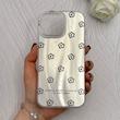قاب گوشی iPhone 16 Pro Max آیفون فانتزی براق IMD لیزری لاکچری سخت HARD طرح گل کد 110214