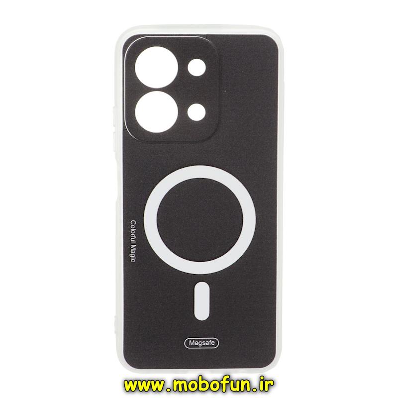 قاب گوشی Redmi 15C / Poco C85 شیائومی طرح مگ سیف رنگی محافظ لنزدار مشکی کد 95127