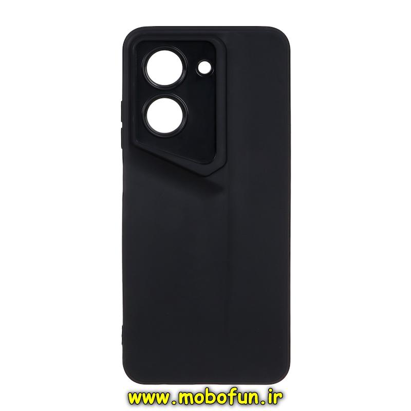 قاب گوشی Redmi A5 - Poco C71 شیائومی Porsche Design سیلیکونی ژله ای محافظ لنز دار مشکی کد 95145