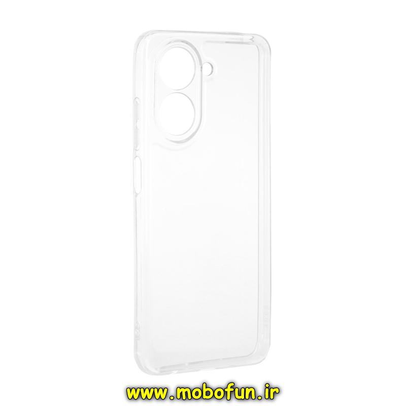 قاب گوشی Redmi A5 / Poco C71 شیائومی ژله ای شفاف بی رنگ SPACE ایربگ دار محافظ لنز دار کد 95169