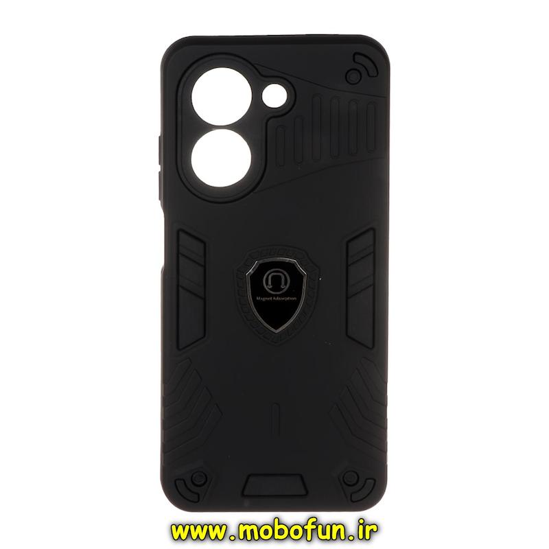 قاب گوشی Redmi A5 / Poco C71 شیائومی طرح ضد ضربه بتمن Magnet Adsorption محافظ لنز دار مشکی کد 95171