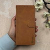 کیف گوشی Honor X7A آنر مگنتی اورجینال Crystal چرم کتابی جاکارتی دار محافظ لنزدار عسلی دارای بند کد 110358