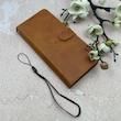 کیف گوشی Honor X9B آنر مگنتی اورجینال Crystal چرم کتابی جاکارتی دار محافظ لنزدار عسلی دارای بند کد 110380