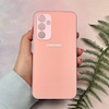 قاب گوشی Galaxy A54 سامسونگ PVD ضد خش پشت گلس شیشه ای محافظ لنز دار صورتی کد 110323