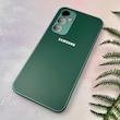 قاب گوشی Galaxy A54 سامسونگ PVD ضد خش پشت گلس شیشه ای محافظ لنز دار سبز کد 110324