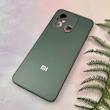 قاب گوشی Redmi 12C / Poco C55 / Redmi 11A شیائومی PVD ضد خش پشت گلس شیشه ای محافظ لنز دار خاکستری کد 110337