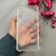 قاب گوشی Galaxy A14 سامسونگ طلقی HARD شیشه ای شفاف ایربگ دار کپسولی کد 110008