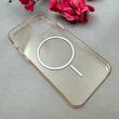 قاب گوشی iPhone 13 / iPhone 14 آیفون فول طلقی مگ سیف دار شفاف AVA طلقی شیشه ای زیرباز نسکافه ای  کد 110291