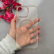 قاب گوشی iPhone 16 Pro Max آیفون فول طلقی مگ سیف دار شفاف AVA طلقی شیشه ای زیرباز نسکافه ای کد 110298
