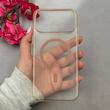 قاب گوشی iPhone 17 Pro Max آیفون فول طلقی مگ سیف دار شفاف AVA طلقی شیشه ای زیرباز نسکافه ای کد 110299