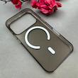 قاب گوشی iPhone 17 Pro آیفون فول طلقی مگ سیف دار شفاف AVA طلقی شیشه ای زیرباز مشکی کد 110301