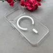 قاب گوشی iPhone 17 Pro آیفون فول طلقی مگ سیف دار شفاف AVA طلقی شیشه ای زیرباز سفید کد 110303