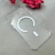 قاب گوشی iPhone 17 آیفون فول طلقی مگ سیف دار شفاف AVA طلقی شیشه ای زیرباز سفید کد 110305