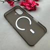 قاب گوشی iPhone 17 آیفون فول طلقی مگ سیف دار مات AVA طلقی شیشه ای زیرباز مشکی کد 110309