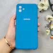 قاب گوشی Galaxy A04 / Galaxy M13 5G سامسونگ سیلیکونی اورجینال پاک کنی درجه یک زیربسته آبی کد 110407