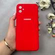 قاب گوشی Galaxy A04E سامسونگ سیلیکونی اورجینال پاک کنی درجه یک زیربسته قرمز کد 110413