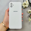 قاب گوشی Galaxy A04E سامسونگ سیلیکونی اورجینال پاک کنی درجه یک زیربسته سفید کد 110417