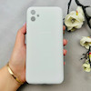 قاب گوشی Galaxy A04E سامسونگ سیلیکونی اورجینال پاک کنی درجه یک زیربسته سفید کد 110421