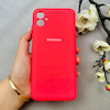 قاب گوشی Galaxy A04E سامسونگ سیلیکونی اورجینال پاک کنی درجه یک زیربسته قرمز کد 110422