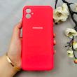 قاب گوشی Galaxy A04E سامسونگ سیلیکونی اورجینال پاک کنی درجه یک زیربسته قرمز کد 110422