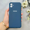 قاب گوشی Galaxy A04E سامسونگ سیلیکونی اورجینال پاک کنی درجه یک زیربسته سرمه ای کد 110424