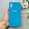 قاب گوشی Galaxy A04E سامسونگ سیلیکونی اورجینال پاک کنی درجه یک زیربسته آبی کد 110429