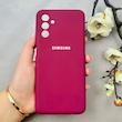 قاب گوشی Galaxy A13 5G / Galaxy A04S سامسونگ سیلیکونی اورجینال پاک کنی درجه یک زیربسته زرشکی کد 110439
