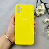 قاب گوشی Galaxy A05 سامسونگ سیلیکونی اورجینال پاک کنی درجه یک زیربسته زرد کد 110447