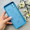 قاب گوشی Galaxy A05 سامسونگ سیلیکونی اورجینال پاک کنی درجه یک زیربسته آبی کد 110456