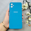 قاب گوشی Galaxy A05 سامسونگ سیلیکونی اورجینال پاک کنی درجه یک زیربسته آبی کد 110456