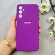 قاب گوشی Galaxy A05S سامسونگ سیلیکونی اورجینال پاک کنی درجه یک زیربسته بنفش کد 110467