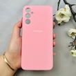 قاب گوشی Galaxy A05S سامسونگ سیلیکونی اورجینال پاک کنی درجه یک زیربسته صورتی کد 110476