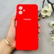 قاب گوشی Galaxy A06 سامسونگ سیلیکونی اورجینال پاک کنی درجه یک زیربسته قرمز کد 110492
