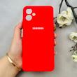 قاب گوشی Galaxy A06 سامسونگ سیلیکونی اورجینال پاک کنی درجه یک زیربسته قرمز کد 110493