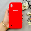 قاب گوشی Galaxy A10 سامسونگ سیلیکونی اورجینال پاک کنی درجه یک زیربسته قرمز کد 110499