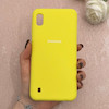 قاب گوشی Galaxy A10 سامسونگ سیلیکونی اورجینال پاک کنی درجه یک زیربسته زرد کد 110501