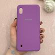 قاب گوشی Galaxy A10 سامسونگ سیلیکونی اورجینال پاک کنی درجه یک زیربسته بنفش کد 110504