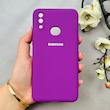 قاب گوشی Galaxy A10S سامسونگ سیلیکونی اورجینال پاک کنی درجه یک زیربسته بنفش کد 110517