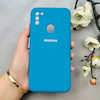 قاب گوشی Galaxy A11 / M11 سامسونگ سیلیکونی اورجینال پاک کنی درجه یک زیربسته آبی کد 110525